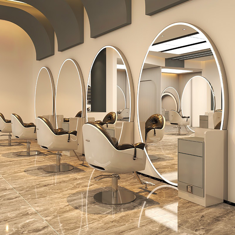 Espejo de Barbería con Luz LED de Metal Con Luz LED para Peluquería y Barbería image 7