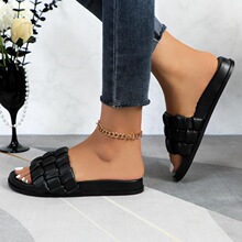 A 45755 Ins Beach Woven Sandals ��֯һ���� ����ѷŷ���羳
