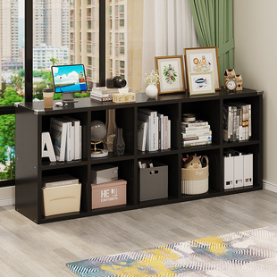 All Solid Wood Children's Bookcase Floor Wall Bay Window Cabinet Free Combination Student Bookshelf Storage Rack Office Low Cabinet