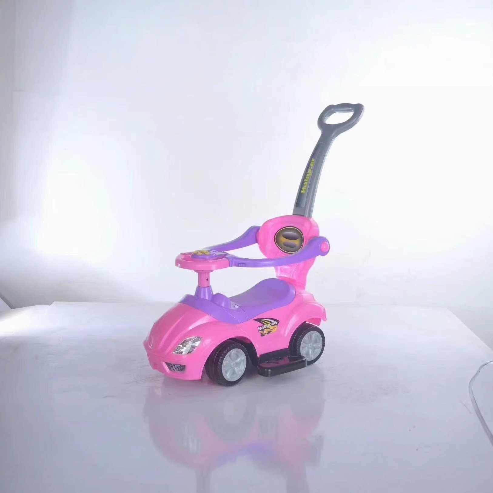 Andador Deslizante de Cuatro Ruedas con Música para Niños 1-3 Años de Plástico