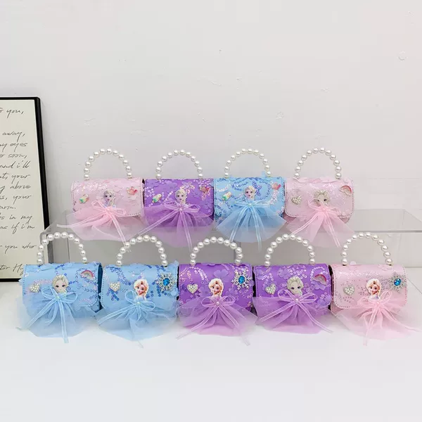 Children's Pearl Handbag 2025 New Bag Girls' Crossbody Bag Princess Accessory Bag Storage Sequin Bag