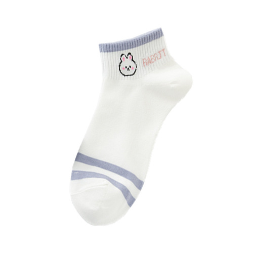 Spring New Women's Socks Korean Style Ins Wind Trendy Cute Japanese Cartoon Short Calf College Style Women's Socks Wholesale 