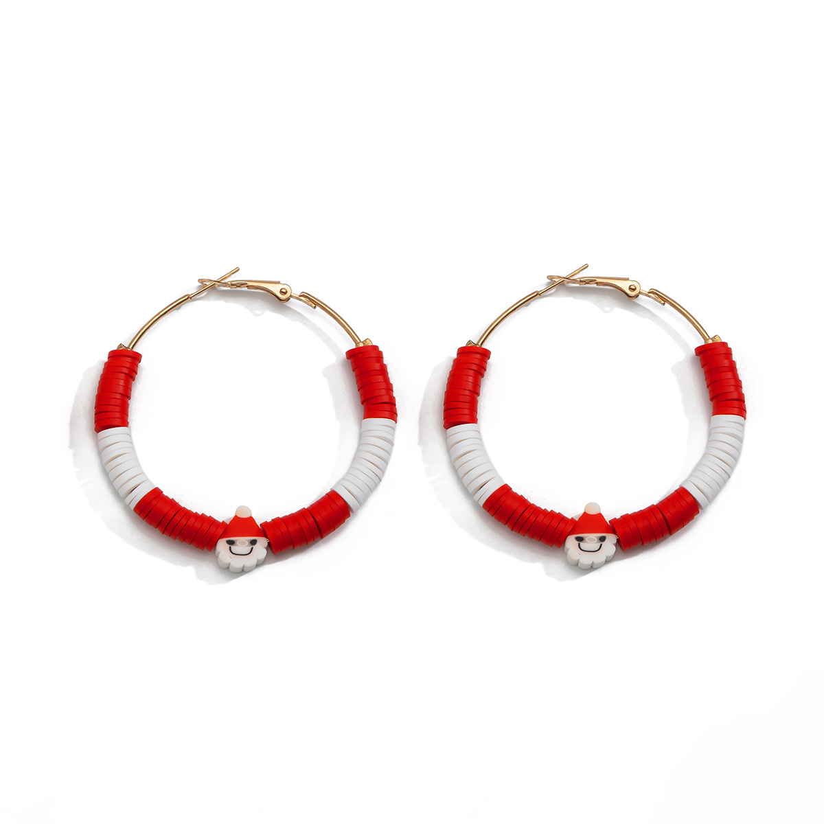 Colorful Soft Ceramic Set With Personalized Hand Drawn Geometric Earrings For Women_voghion.com