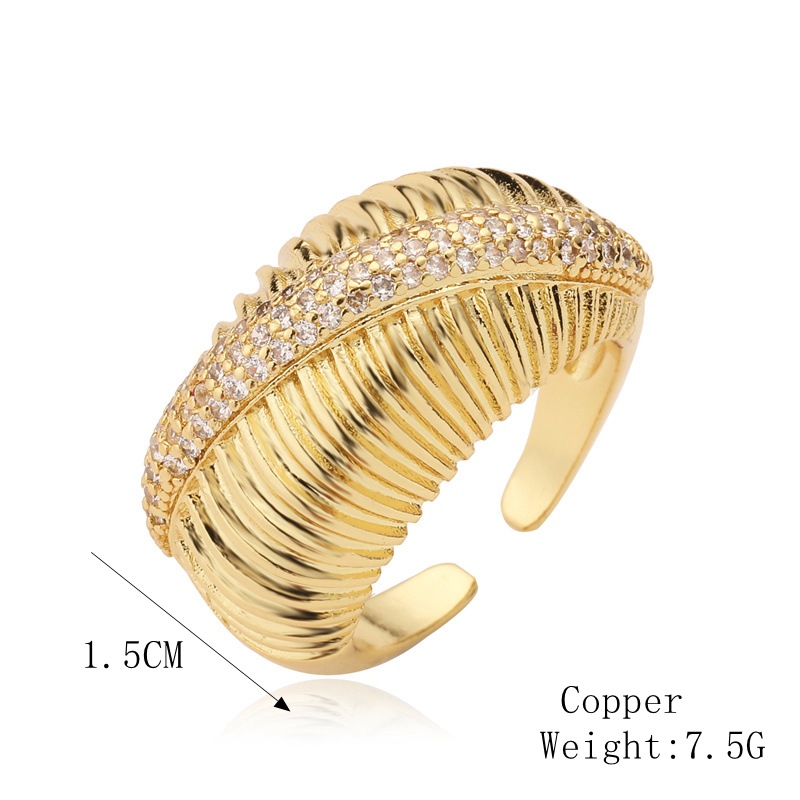 15g Weight Zircon Inlay Material Open Rings Classification Adjustable Ring Size 1 Piece Quantity Casual, Outdoor, Shopping Occasion Copper Material Heart Shape Pattern Women's Gender Inlay Design Basic, Modern Style, Classic Style Style Copper Basic Modern Style Classic Style Inlay Heart Shape Zircon Open Rings 2