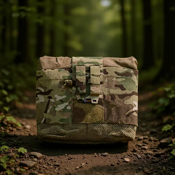 Tcmaoyi Outdoor Foldableing Mesh Fabric Recycling Bag Girdle Cosmetics Bag Tactical Sundry Bag Accessory Bag