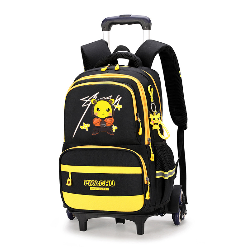 Una Generación de peces naturales niños tire de varilla bolsa 9-14 años mochila de dibujos animados transfronteriza para fines especiales