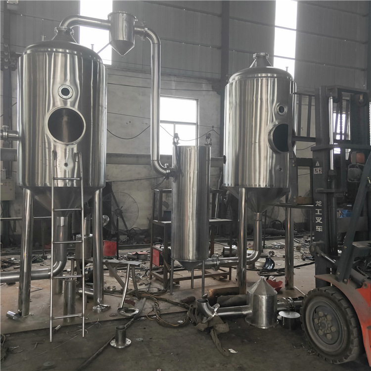 购销二手2吨双效浓缩蒸发器 多效降膜蒸发器 10吨强制循环挥发器