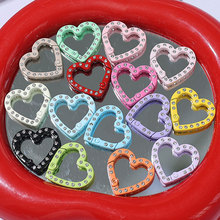 镶钻爱心弹簧扣合金饰品桃心弹簧圈龙虾扣心形五金包包配件钥匙扣