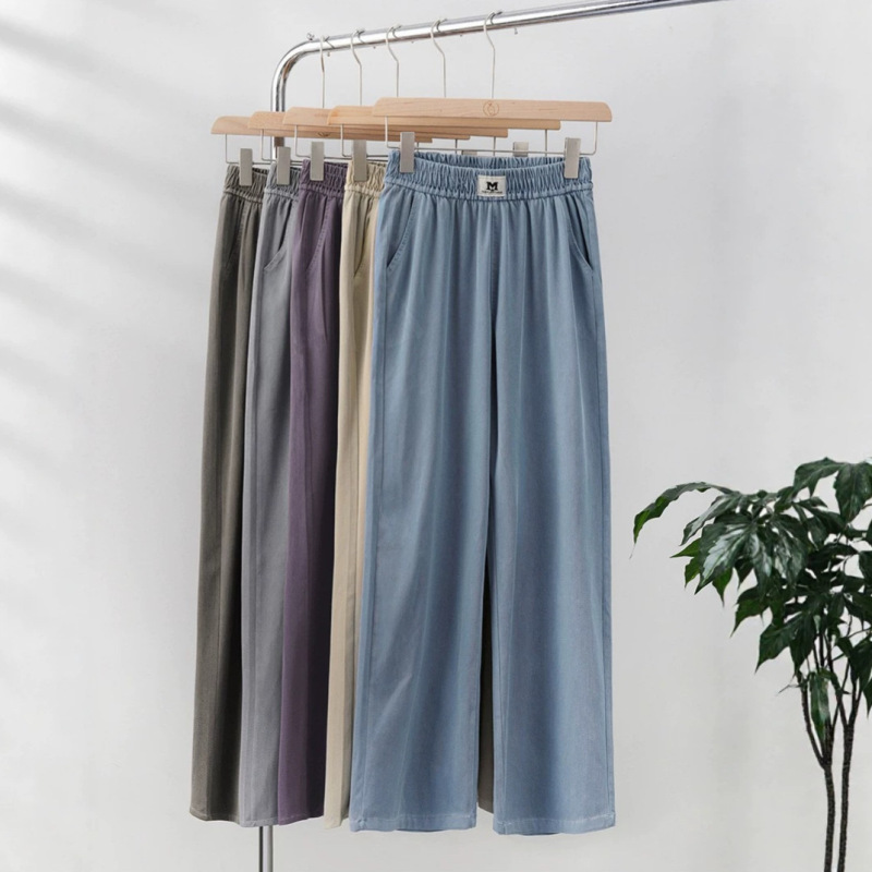 Tencel Washed Straight-Leg Jeans for Women, Spring 2026 New High-Waisted Wide-Leg Loose Fit Petite Versatile Casual Pants Tencel Washed Straight-Leg Jeans for Women, Spring 2026 New High-Waisted Wide-Leg Loose Fit Petite Versatile Casual Pants