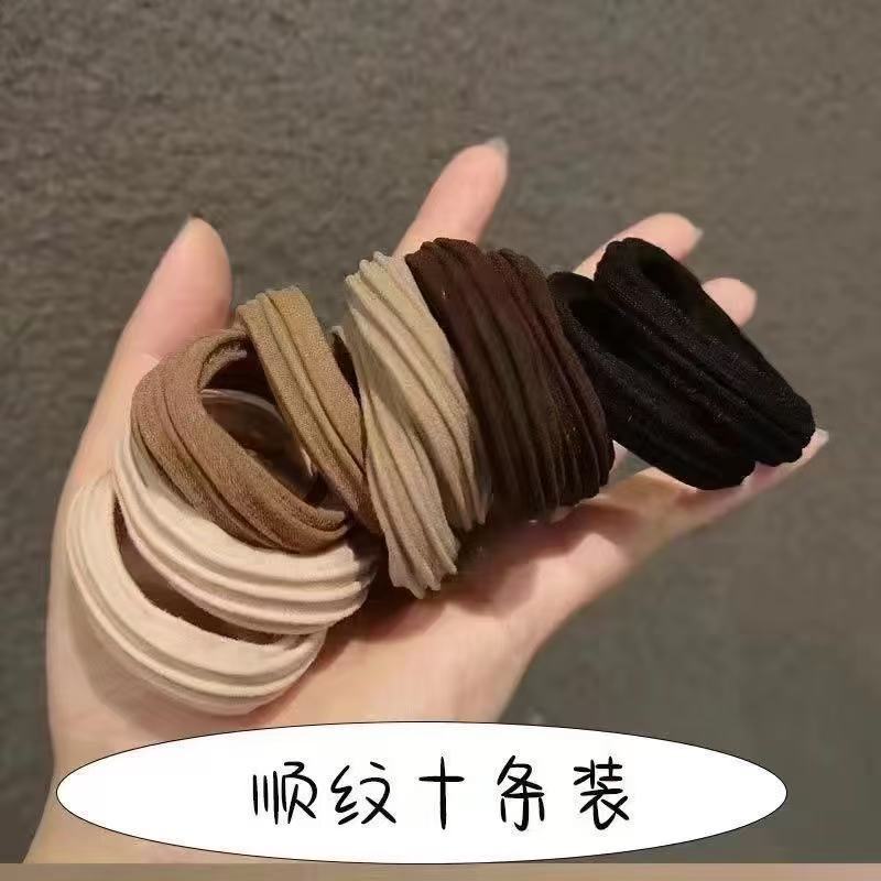 Mascarilla facial de alta elasticidad, lazo para el cabello, cola de caballo alta, cuerda para el cabello sin costuras para niños, no daña el cabello, banda de goma de cuerda para la cabeza para niñas