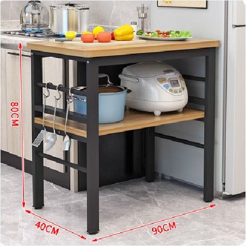 Two layers length 90*width 40*height 80 [light walnut color]