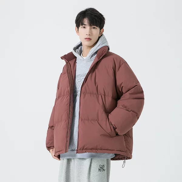 Hot-Selling Winter Stand-Up Collar Cotton Coat for Men, Students and Couples, Cold-Proof and Warm Bread Coat, Thickened Trendy Brand down Jacket