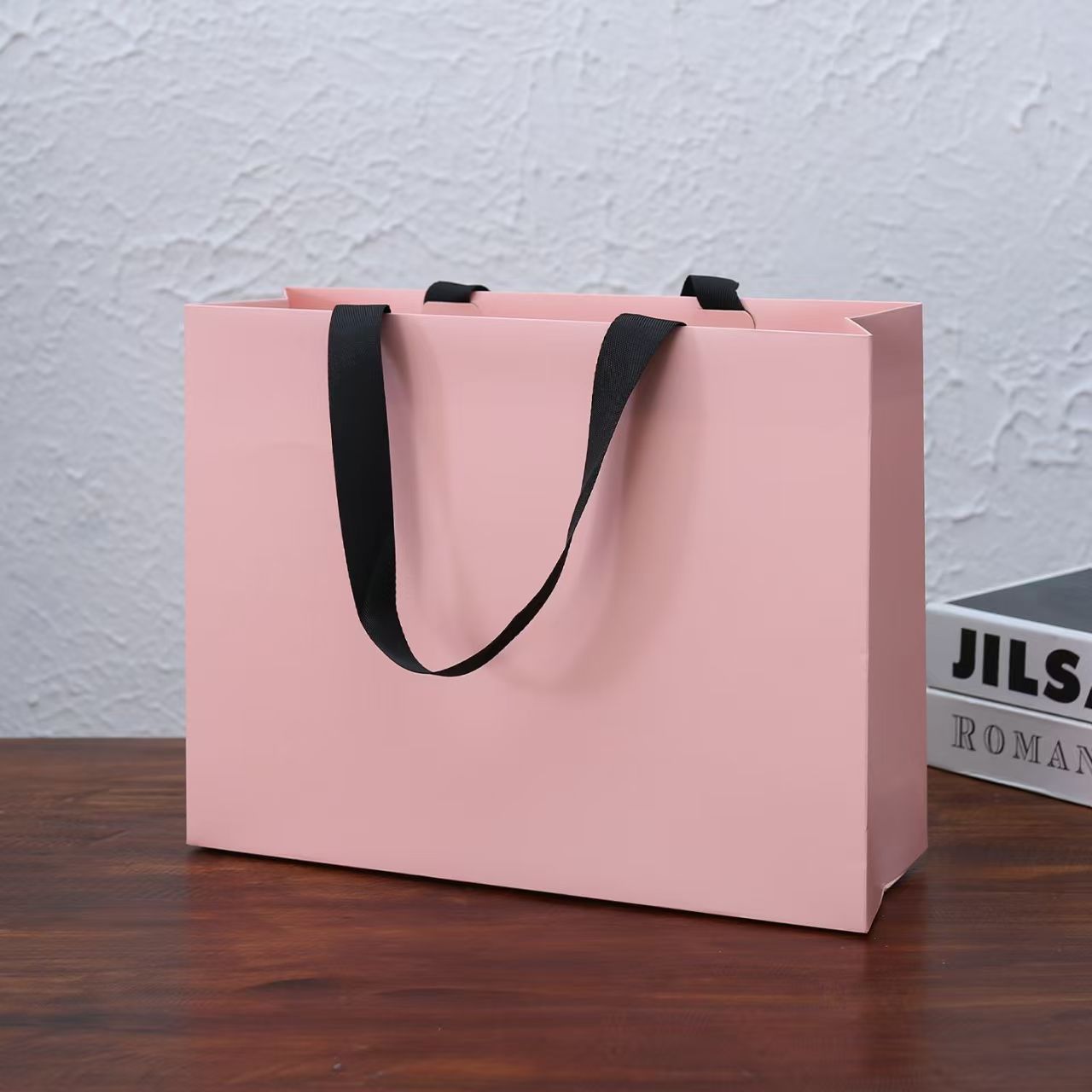 tienda de ropa bolsas de mano personalizadas de alto nivel lujo ligero estilo salón de belleza tienda de ropa de mujer bolsas de regalo bolsas de papel personalizadas logotipo impreso