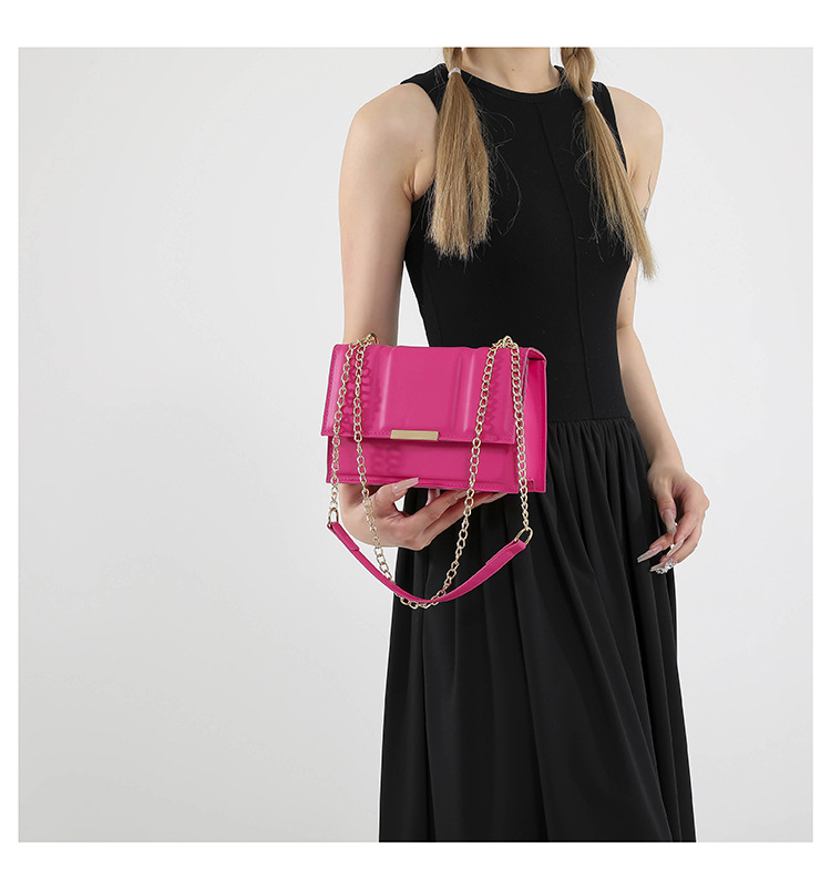 Cross-border commuting small square bag, retro chain single-shoulder bag, Korean version crossbody bag, new autumn/winter 2024 collection, women's bag undefined