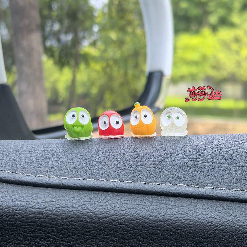 発光カラフルな小さなブリケットシミュレーションかわいいダストエルフマイクロ風景クリエイティブ装飾車の立体小さな装飾品|undefined
