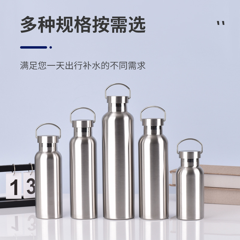 跨境304不锈钢美式大口运动水壶双层真空保温杯户外便携登山壶|undefined