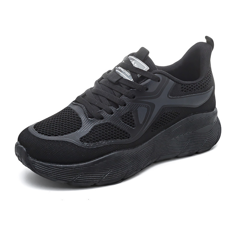 2025 nuevas zapatillas de pareja transpirables para hombres y mujeres zapatos casuales para correr zapatos de tela blanca gruesa F8829 image 8