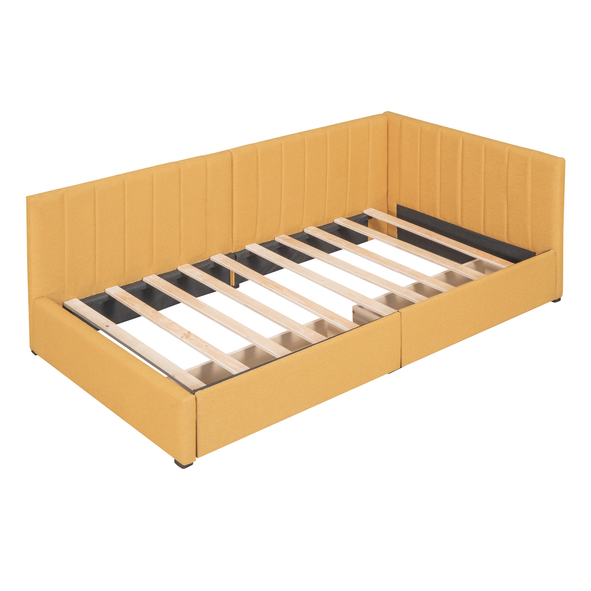 Camas de tela modernas y simples, lujosas nórdicas, camas dobles de dormitorio principal, paquetes blandos pequeños, red