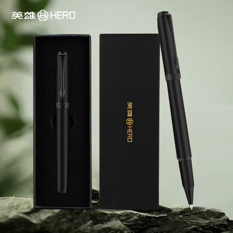 Hero Signature Pen E606 Metal Pen Holder Ballpoint Pen Heavy Feel Matte Business High-End Men's and Women's Conference Pen