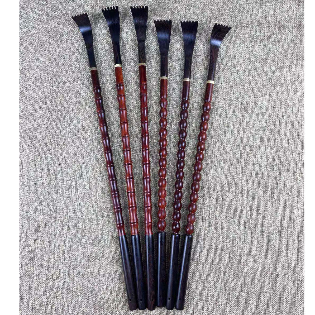 紫檀竹节痒痒挠不求人木质老头乐背部抓痒器老人抓背挠刻字定制