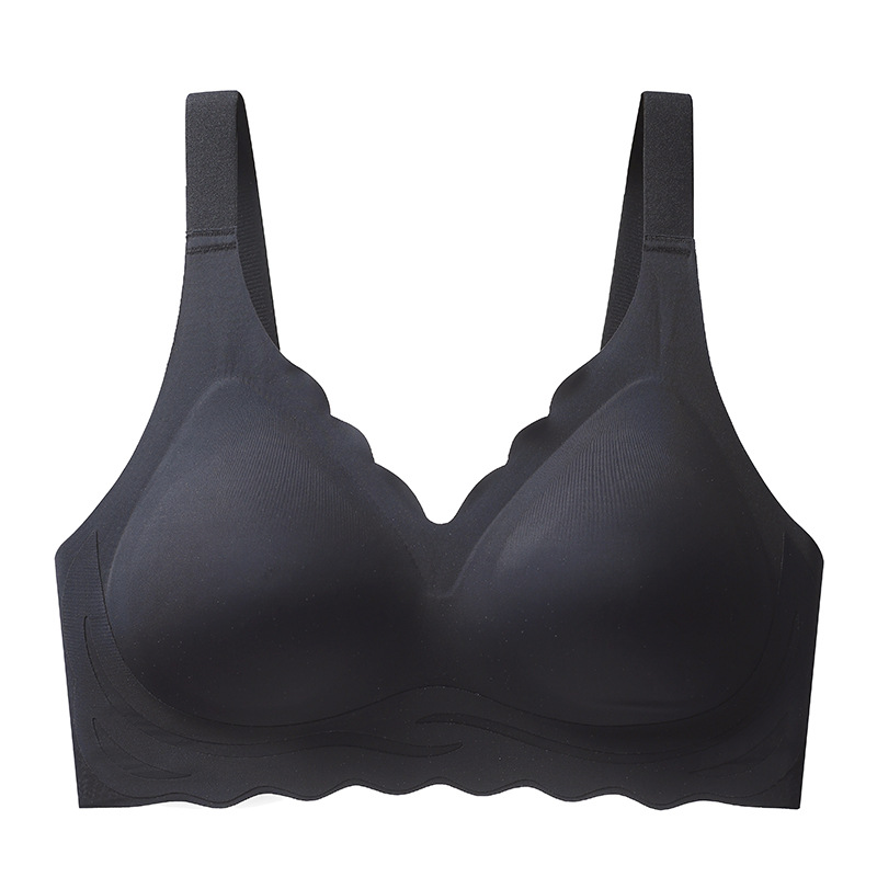 Nueva ropa interior de talla grande sin costuras push-up inalámbrico para mujer anti-flacidez pecho grande pecho pequeño sujetador de soporte suave Delgado
