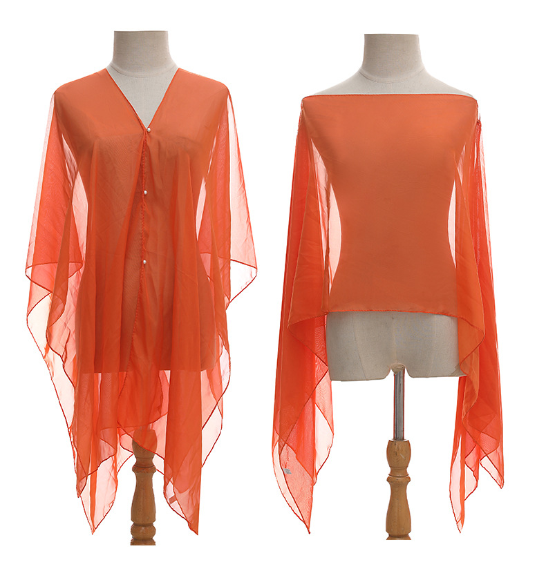 Women's Beach Simple Style Solid Color Satin Shawl display picture 20