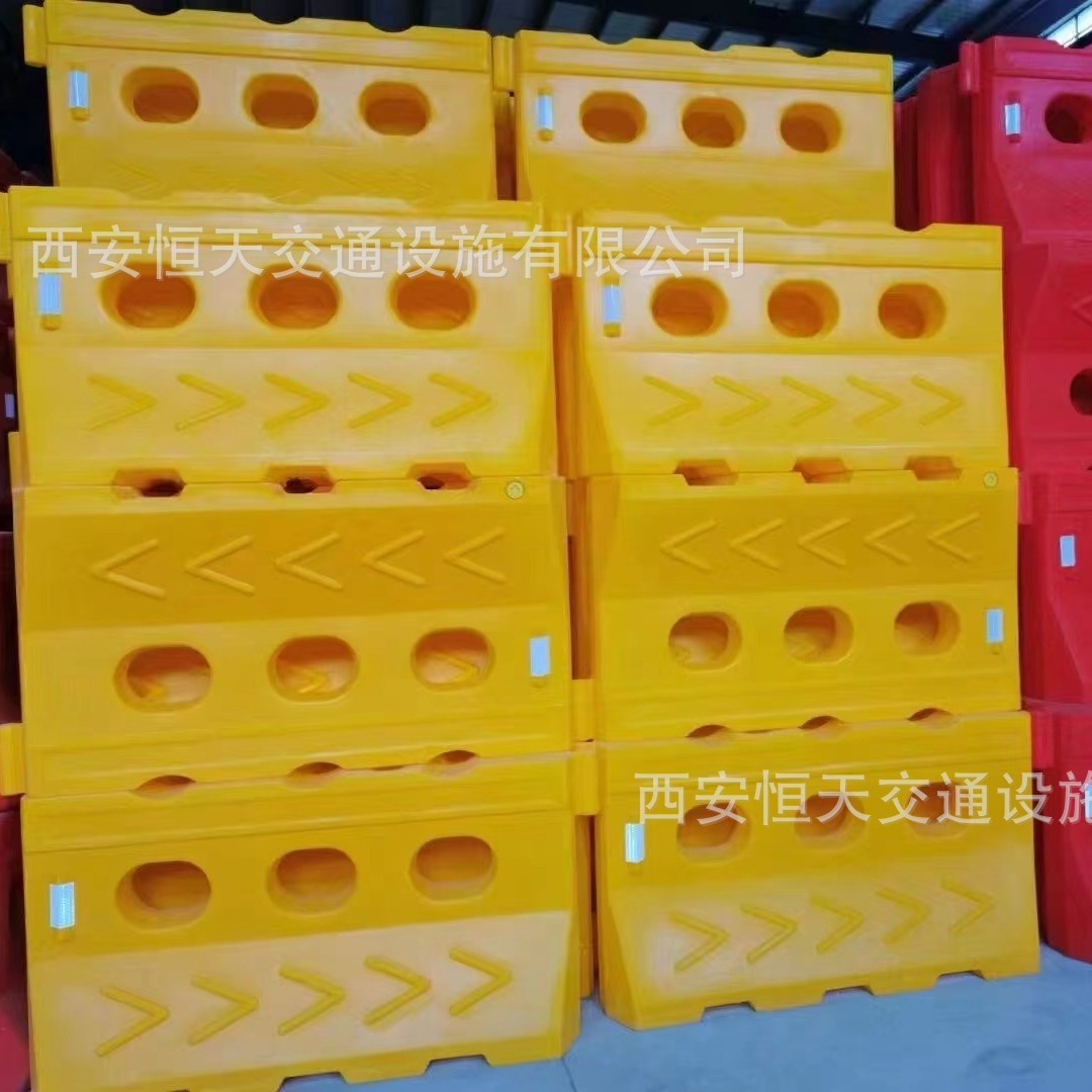 メーカー直販恒天衝突防止桶プラスチック水馬プラスチック隔離脚道路衝突防止分流桶交通施設