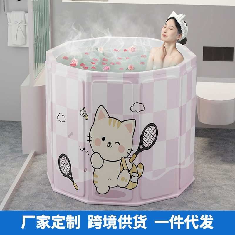 Foldable tub for home use full body for bathing with seat