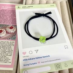清新四叶草ins森女头绳马尾皮筋小花发圈情侣发绳甜美百搭发饰