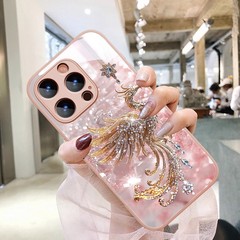 适用iphone 17苹果16手机壳15/14/13/12 pro max玻璃plus凤凰464