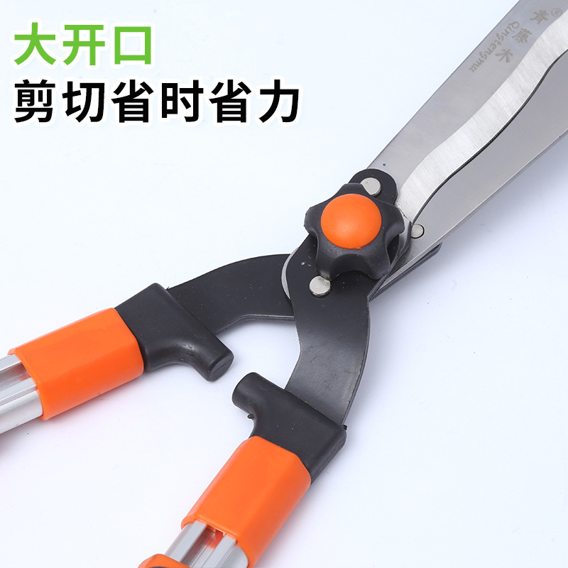 Vid verde tijeras de bambú verde aleación de aluminio retráctil tijeras de césped tijeras de podar verde tijeras de jardín acebo tijeras de té