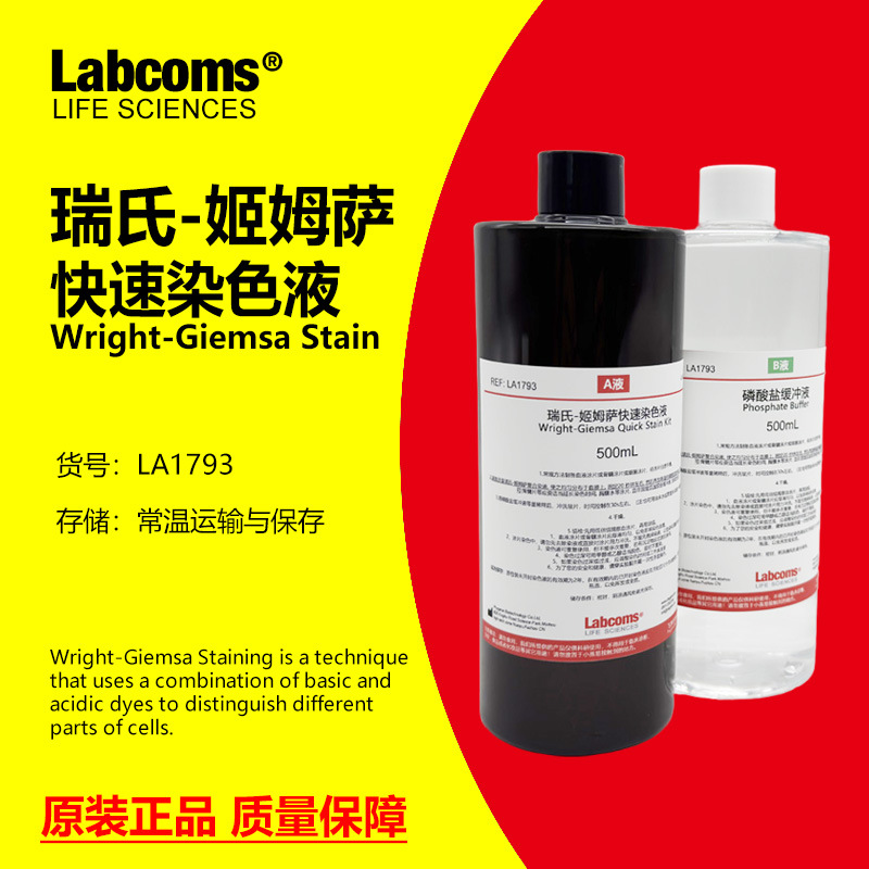 瑞氏-姬姆萨染色液 瑞氏吉姆萨染色剂 2×250mL A液B液 缓冲液