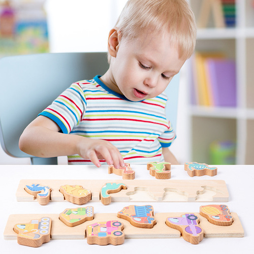 Baby early education matching building blocks for young children 1 year old 2 boys and girls baby shape with wooden educational toys