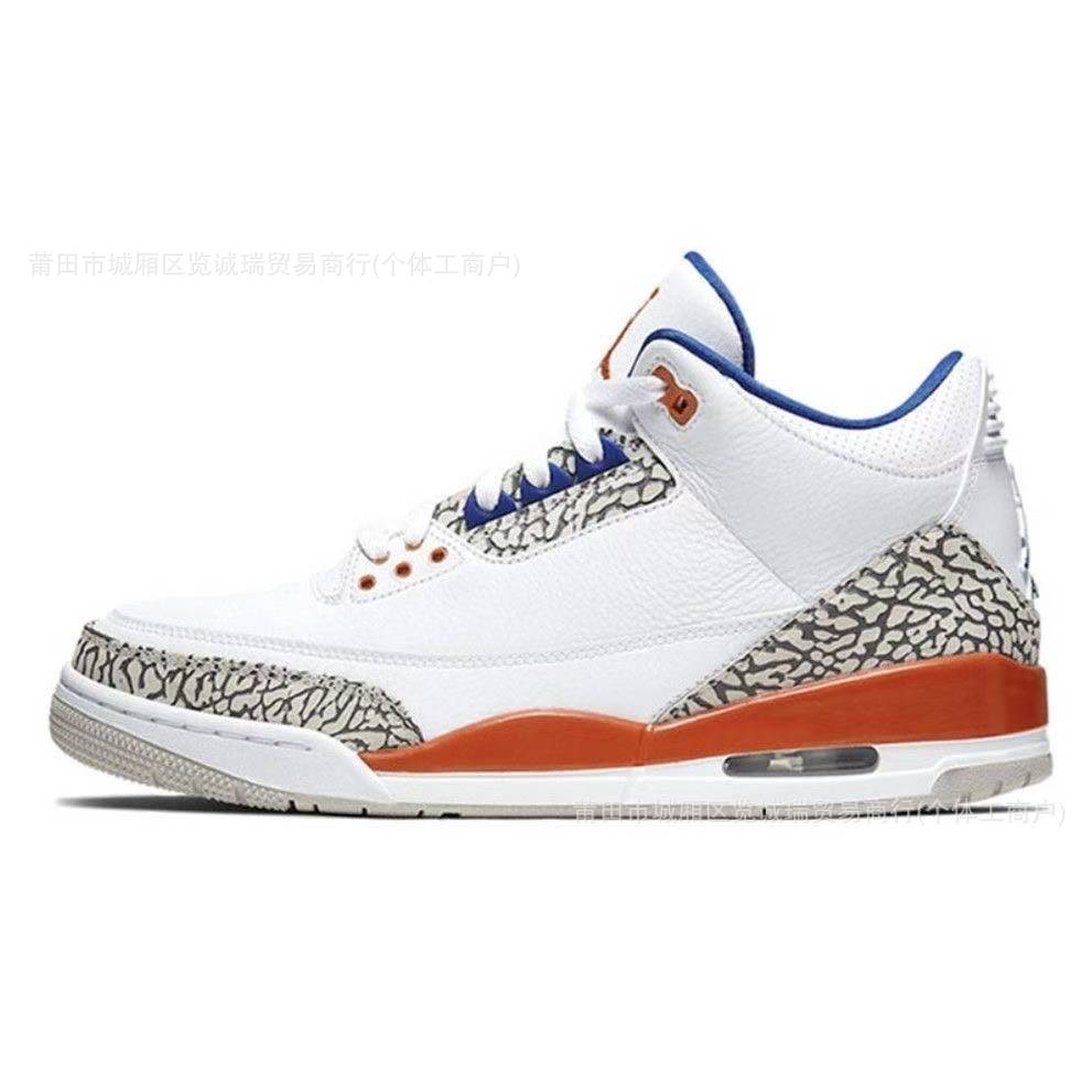 Comercio exterior Putian zapatos aj3 zapatos de baloncesto Fujiwara Hao North Carolina zapatos de cemento azul y blanco para hombres y mujeres zapatos de carrera de suela gruesa