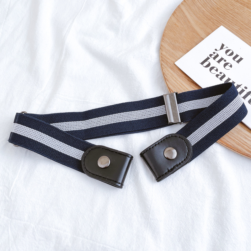 3#Ordinary style navy white stripes@