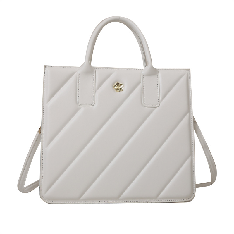 Moda del color del caramelo nuevo bolso de invierno de las mujeres de moda bolso de mano portátil simple bolso de hombro ocasional