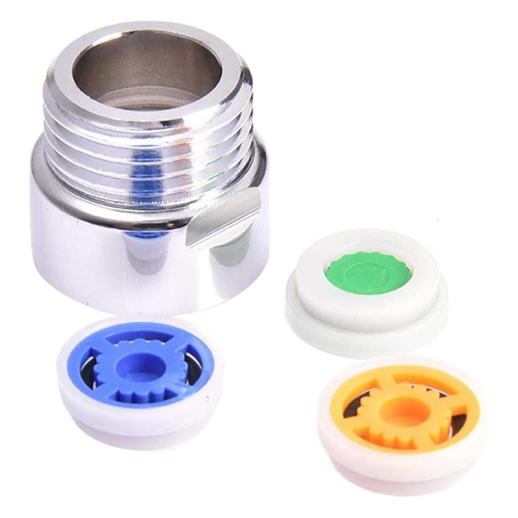 Conector de flujo de ducha transfronterizo PISTOLA DE PULVERIZACIÓN interna y externa dientes adaptador de Conector directo válvula ducha flujo ahorro de agua