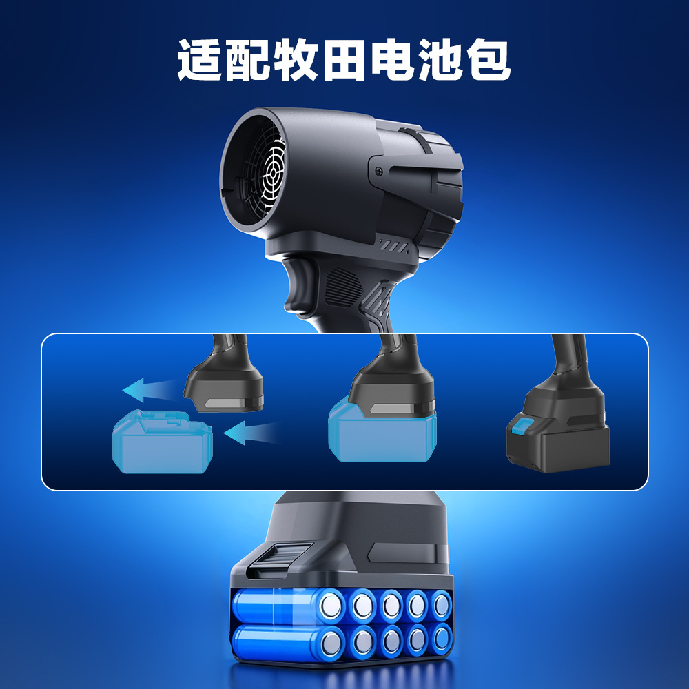 2026新款鼓风机暴力涡轮风扇暴风机工业级强力吹风大功率锂电吹叶