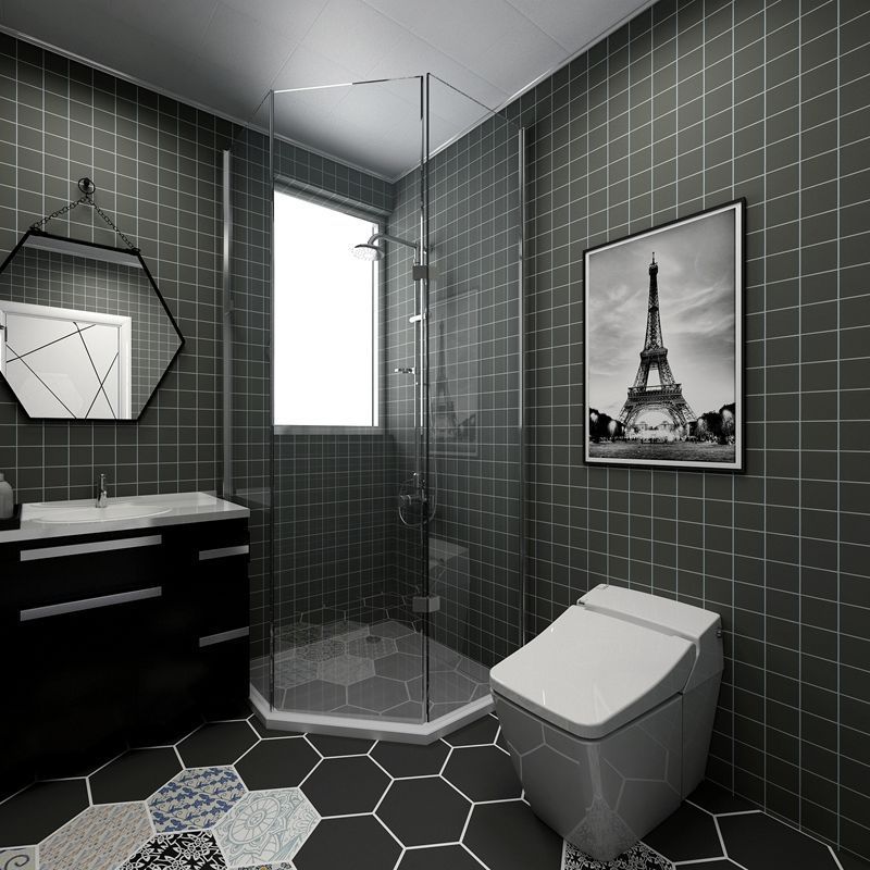 Bathroom Wall Stickers Wallpaper Bedroom Stickers Self-Adhesive Wallpaper Kitchen Tile Wall Stickers Supply Chain Factory Foreign Trade Wholesale