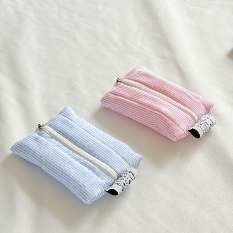 Cute Striped Cloud Coin Purse Designer Clutch Card Holder Mini Pendant Portable Makeup Bag Ins Style