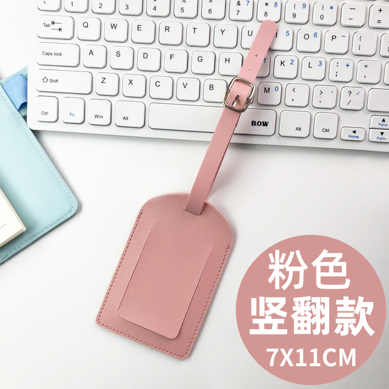 Transfronterizo spot multicolor, dos tipos de tapa plana, tarjeta de embarque de cuero gruesa con firma impresa en papel, tarjeta de equipaje pu