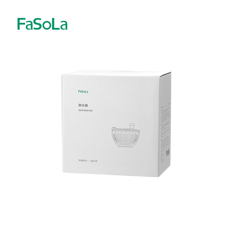 FaSoLa沥水篮厨房水果沙拉手动高速离心甩干沥水器多用果蔬脱水器|undefined