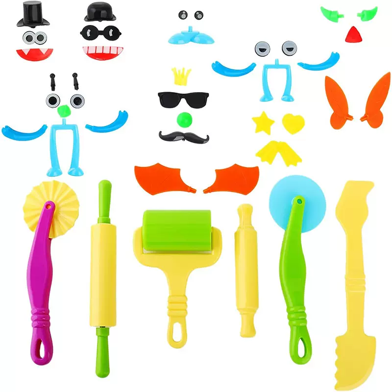 超轻粘土面团塑料挤泥器橡皮彩泥切割刀diy手工粘土工具跨境批发