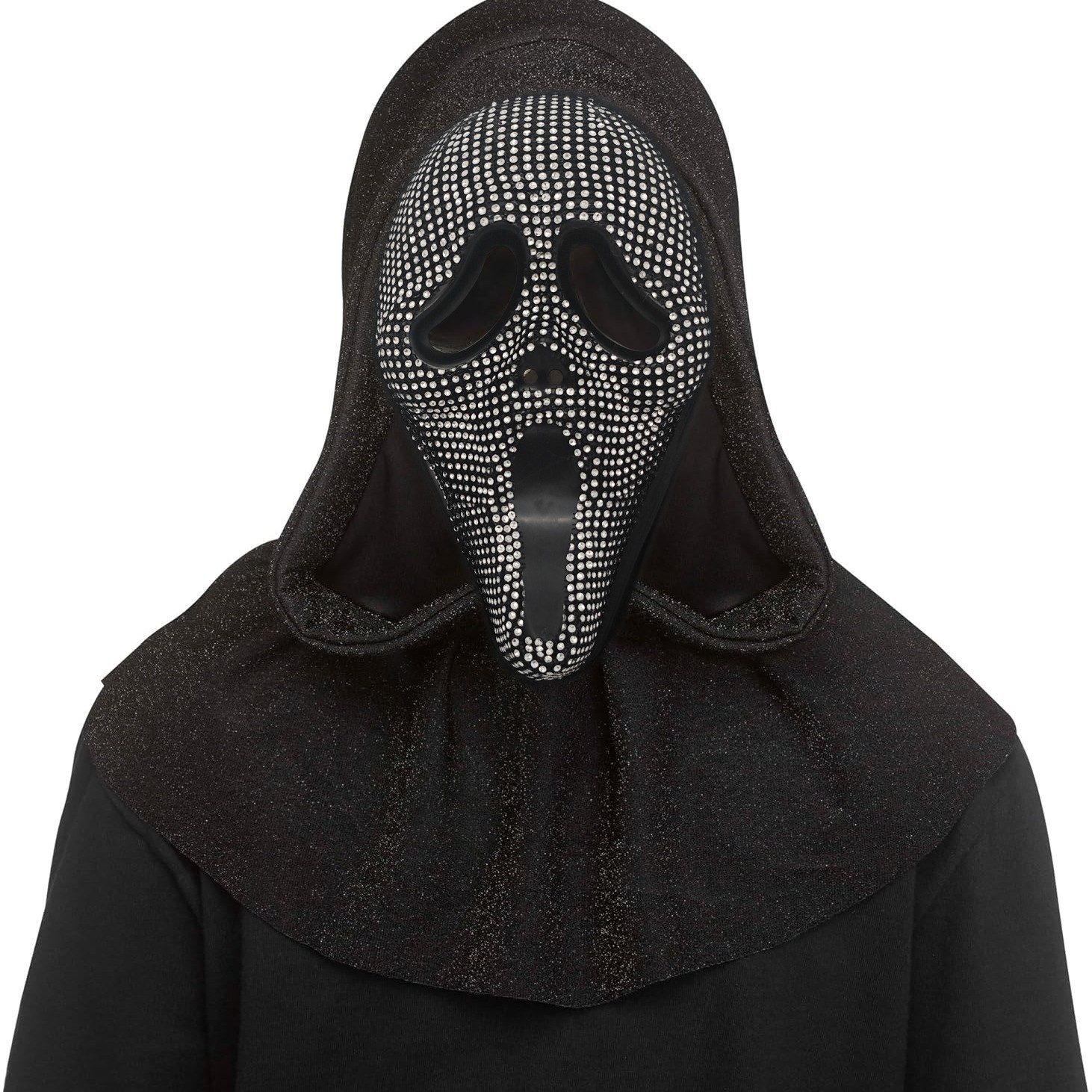 Halloween nuevo fantasma muñeca muñeca grita disfraces de baile accesorios con taladro cráneo muñeca cabeza cubierta