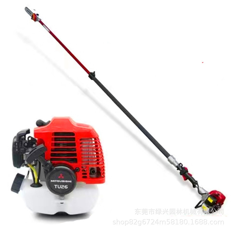 原装TU26二冲程4.2米伸缩手持式高伐木修枝高枝油锯汽油锯砍柴