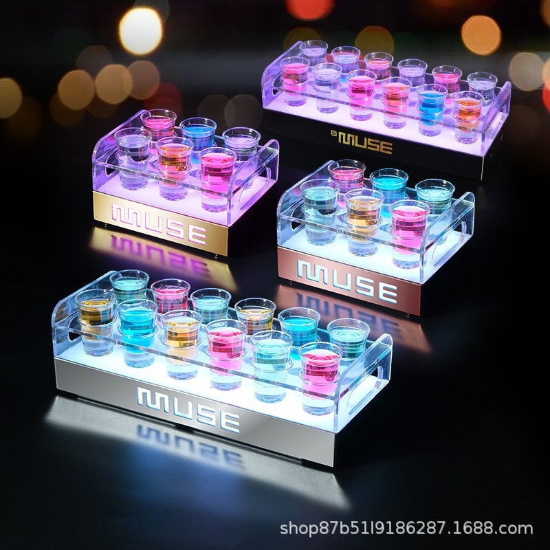 Barra de vino emisor de luz partido KTV Mesa cubo taza de vino titular de la taza de vino champán taza de la bala