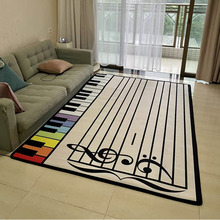 鋼琴地毯教學音樂教室五線譜地毯音符鍵盤毛毯培訓班地墊譜表毯
