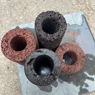 Filter material with red volcanic stone particles fish tank landscaping volcanic stone horticultural pavement processing all kinds of fixed grass ring