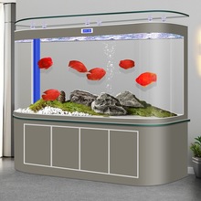 2025新款超大型底滤鱼缸客厅家用生态免换水大鱼缸过滤制氧一体机