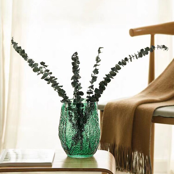 Modern Northern European style simple glass vase transparent water…